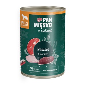 Pan Mięsko karma mokra z ziołami pasztet z kaczką 400g