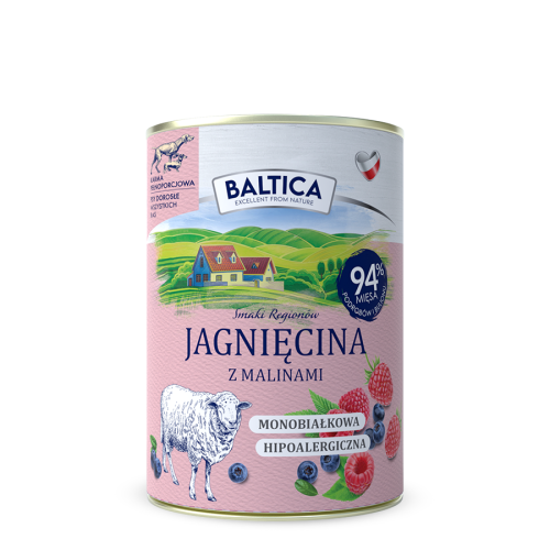 BALTICA karma mokra jagnięcina z malinami 400g.jpg