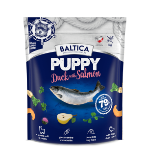 BALTICA karma sucha z łososiem i kaczką dla szczeniąt małe rasy 1kg