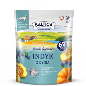 BALTICA Smaki Regionów karma sucha indyk z dynią duże rasy 1kg