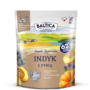 BALTICA Smaki Regionów karma sucha indyk z dynią małe rasy 1kg