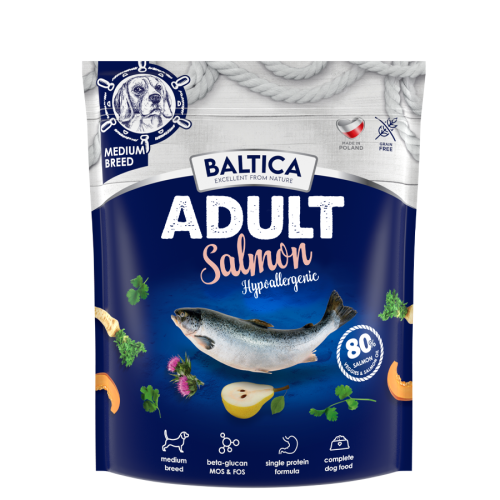 BALTICA karma sucha hypoalergiczna z łososiem dla średnich ras 1kg.png