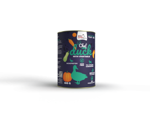 Syta Micha CHEF karma mokra dla psa Kaczka z warzywami 400g