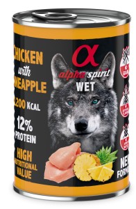  ALPHA SPIRIT karma mokra Kurczak z ananasem 400g