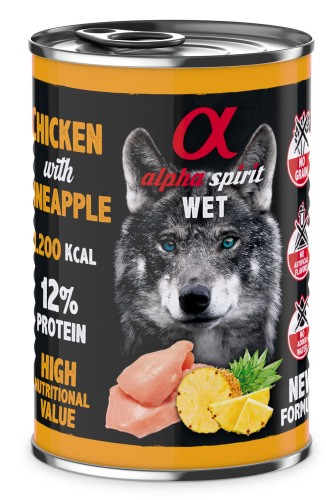ALPHA SPIRIT karma mokra Kurczak z ananasem 400g.jpg