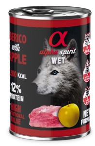 ALPHA SPIRIT karma mokra Wieprzowina z jabłkiem 400g