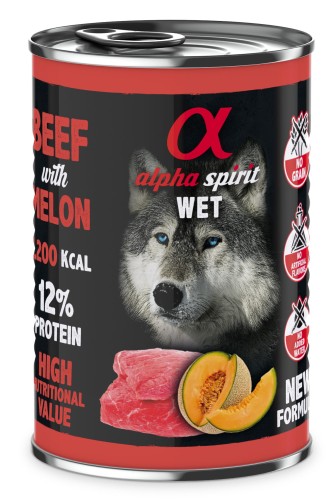ALPHA SPIRIT karma mokra Wołowina z melonem 400g.jpg