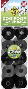 Bags On Board Dog Poop szare 10x14 szt