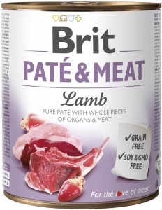Brit Pate & Meat Lamb - jagnięcina 800g 