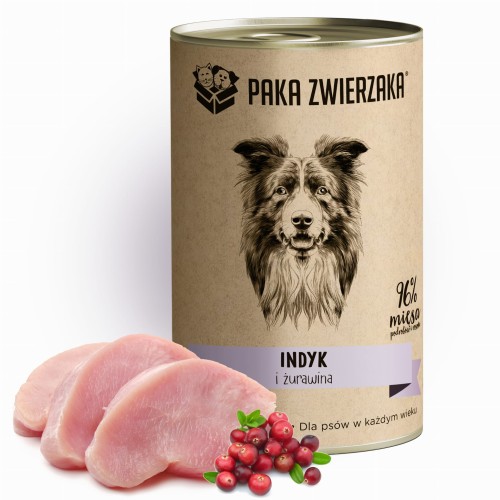Paka Zwierzaka Indyk i żurawina (400g) - karma mokra dla psa.jpg