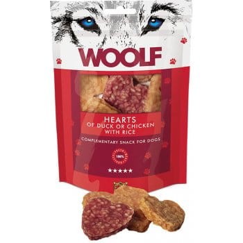 Woolf Hearts of Duck or Chicken with Rice - przysmak z mięsem kaczki i kurczaka (100g).jpg