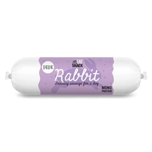 Paka Zwierzaka kiełbaska PEPE rabbit - królik 200g.jpg