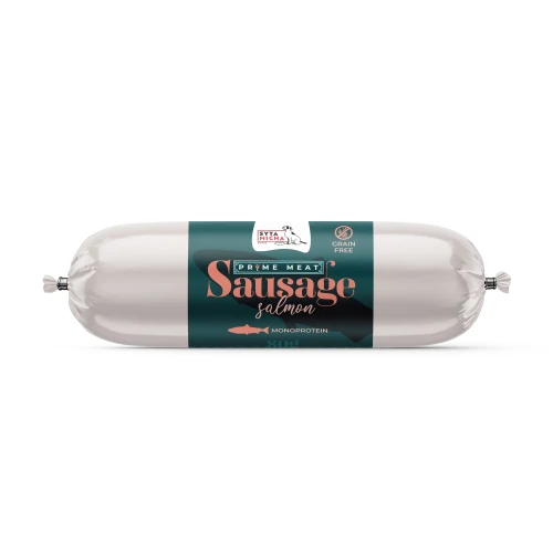 Syta Micha Prime Meat Kiełbaski treningowe z łososiem 80g.webp