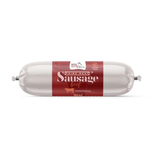 Syta Micha Prime Meat Kiełbaski treningowe z wołowiną 80g.webp