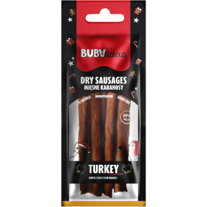 BUBAlicious More Meat XMAS kabanosy z indyka z dodatkiem wanilii 70g