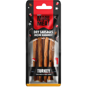 BUBAlicious More Meat XMAS kabanosy z indyka z łososiem 70g