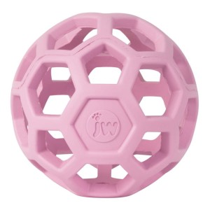 JW Pet Holl-ee Roller M pink - ażurowa piłka dla psa