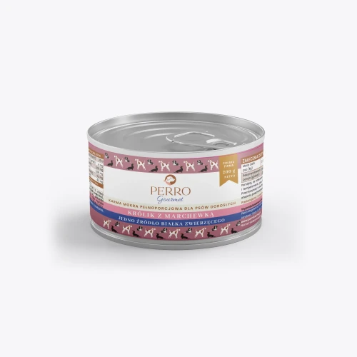 PERRO karma mokra Królik z marchewką 200g.webp