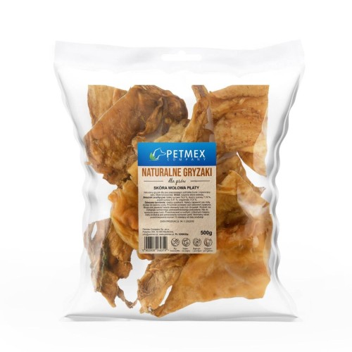 PETMEX - skóra wołowa płaty gryzak naturalny 500g.jpg