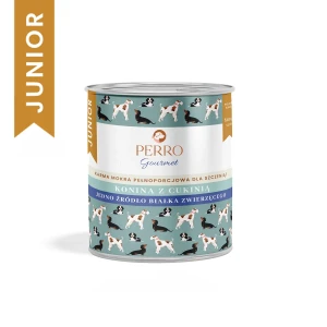 PERRO karma mokra Gourmet JUNIOR Konina z cukinią 800g