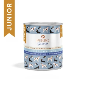 PERRO karma mokra Gourmet JUNIOR Jeleń z gruszką 800g