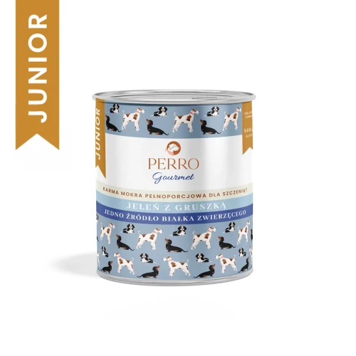 PERRO karma mokra JUNIOR Jeleń z gruszką 800g