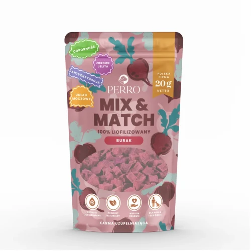 PERRO przysmaki liofilizowane MIX & MATCH burak 20g