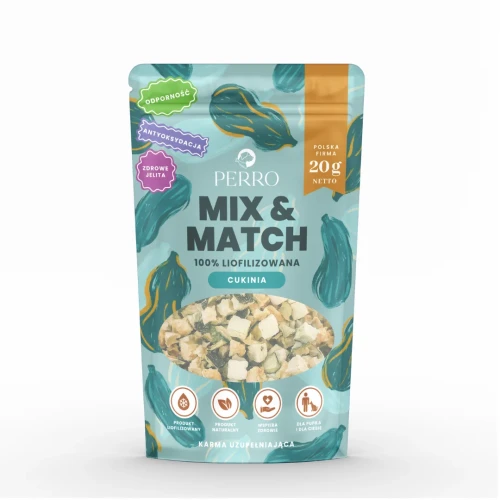 PERRO przysmaki liofilizowane MIX & MATCH cukinia 20g