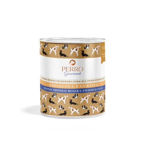 PERRO karma mokra Cielęcina z cukinią 800g