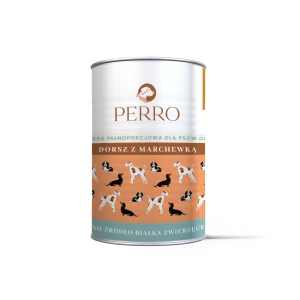 PERRO karma mokra Dorsz z marchewką 400g