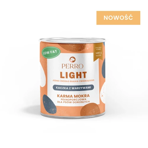 PERRO karma mokra LIGHT Kaczka z warzywami 800g
