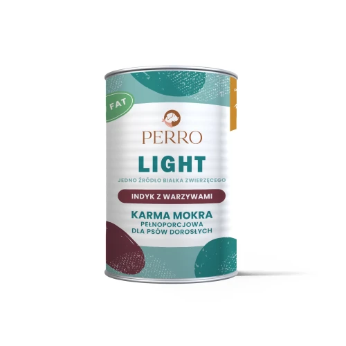 PERRO karma mokra LIGHT Indyk z warzywami 400g