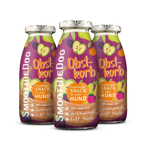 SmoothieDog OBSTKORB (kosz owoców) owocowe smoothie 250ml