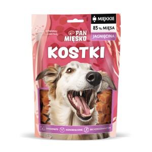 Pan Mięsko miękkie przysmaki kostki z jagnięciny dla psa 100g