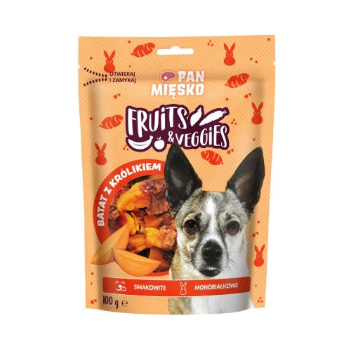 Pan Mięsko FRUITS & VEGGIES batat z królikiem 100g