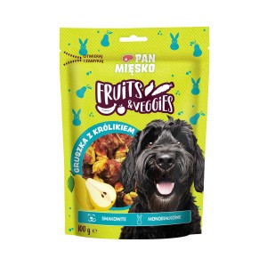 Pan Mięsko FRUITS & VEGGIES gruszka z królikiem 100g