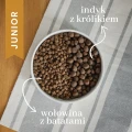 PERRO karma sucha junior Indyk z królikiem 9kg - dla szczeniąt średnich i dużych ras