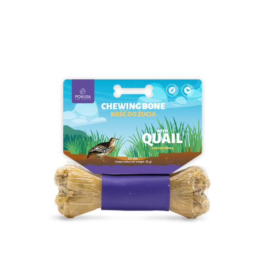 Pokusa FEEL THE WILD kość do żucia QUAIL 12 cm