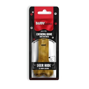BUBAlicious Pure Line kość do żucia ze skóry jelenia Adult 12 cm 