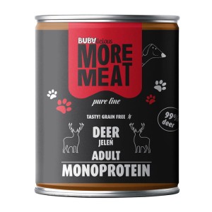 BUBAlicious More Meat Pure Line mono JELEŃ karma dla psa 800g