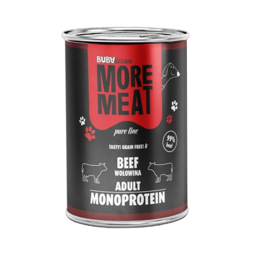 BUBAlicious More Meat Pure Line mono WOŁOWINA karma dla psa 400g