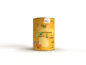 Syta Micha CHEF karma mokra dla psa Indyk z warzywami 400g