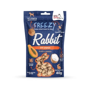 Syta Micha FREEZY liofilizowane przysmaki królik z papają 40g
