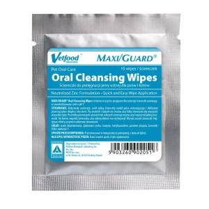 Vetfood MAXI/GUARD® Oral Cleansing Wipes - chusteczki do higieny jamy ustnej 10 szt