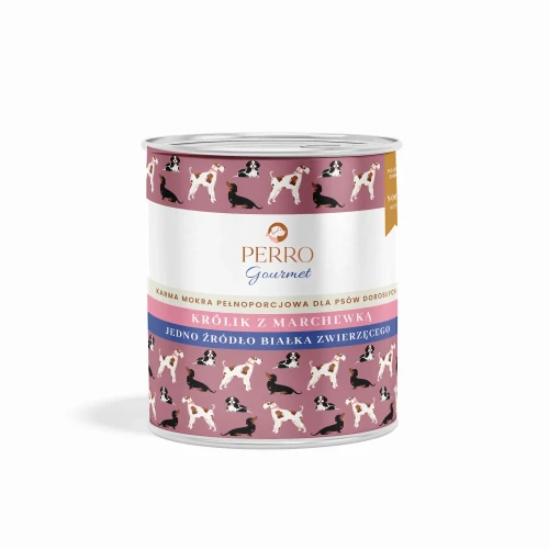 PERRO karma mokra Gourmet Królik z marchewką 800g