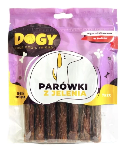 DOGY parówki z jelenia 7szt