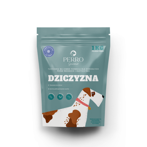 PERRO karma sucha tłoczona na zimno GOURMET dziczyzna 1kg