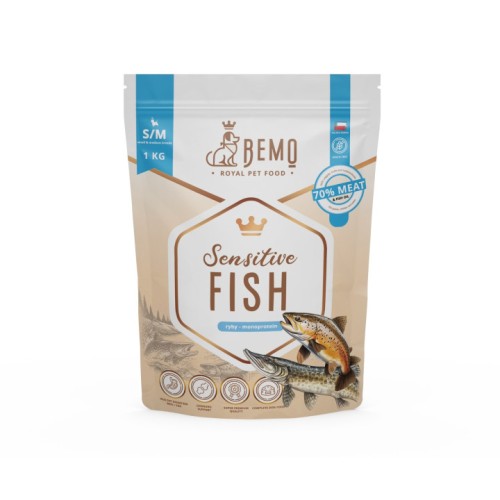 BEMO karma sucha Sensitive Fish S/M 1kg