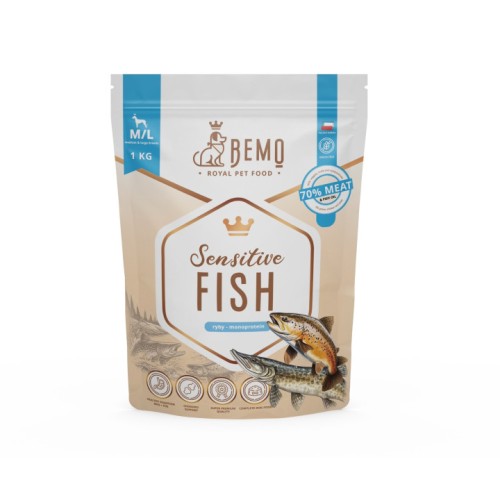BEMO karma sucha Sensitive Fish M/L 1kg
