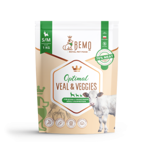 BEMO karma sucha Optimal Veal with veggies S/M 1kg